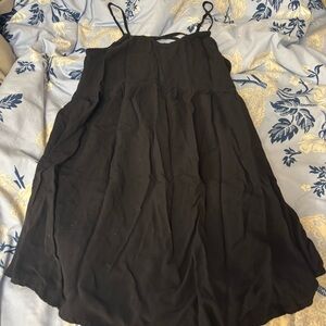 Wild Fable black mini dress with crossover strap design on back